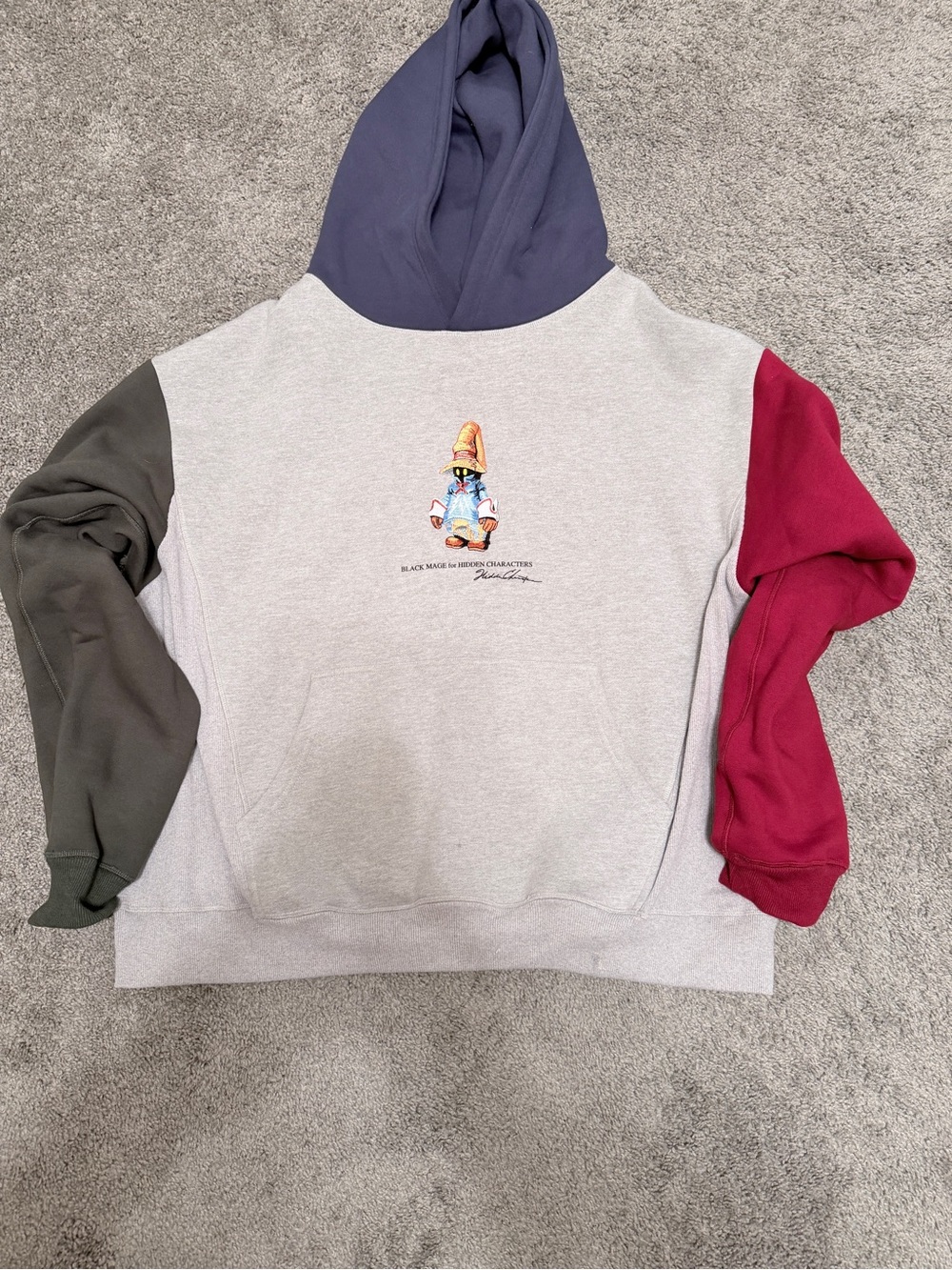 2XL Hidden Character black mage hoodie